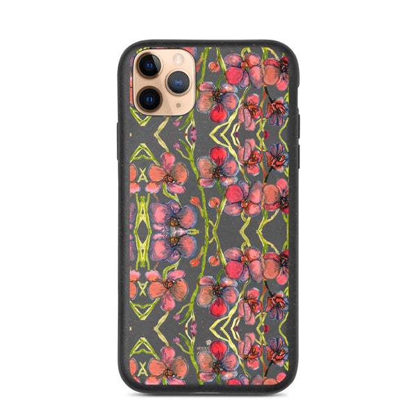 Red Orchids Biodegradable Phone Case, Orchid Best Flower Abstract Best Environmentally, Recycled Eco-Friendly Abstract Rose Flower Print iPhone Case-Printed in EU, Eco-Friendly Phone Cases, Biodegradable Phone Cases for Vegan Lovers, Phone Cases For iPhone 7 Plus/ 8 Plus, iPhone X/ iPhone 10, iPhone XS/ XR/ XS Max, iPhone 11, iPhone 11 Pro, iPhone 11 Pro Max