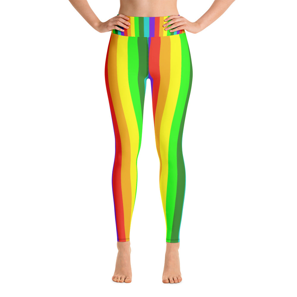 Women's Rainbow Striped Tights, Best Gay Pride Parade Costume Active ...