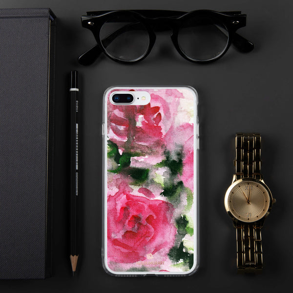 Spring French Pink Princess Rose Floral Print Girlie Cute iPhone Case - Made in USA-Phone Case-iPhone 7 Plus/8 Plus-Heidi Kimura Art LLC