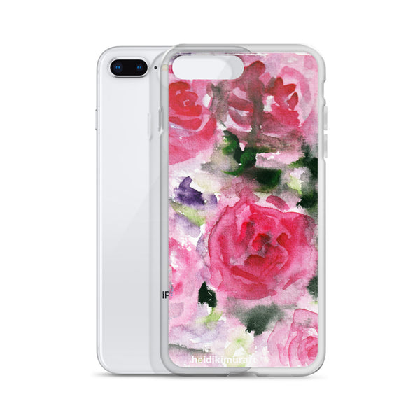 Pink French Rose Bouquet, iPhone X | XS | XR | XS Max | 8 | 8+ | 7| 7+ |6/6S | 6+/6S+ Case- Made in USA-Phone Cases-Heidi Kimura Art LLC