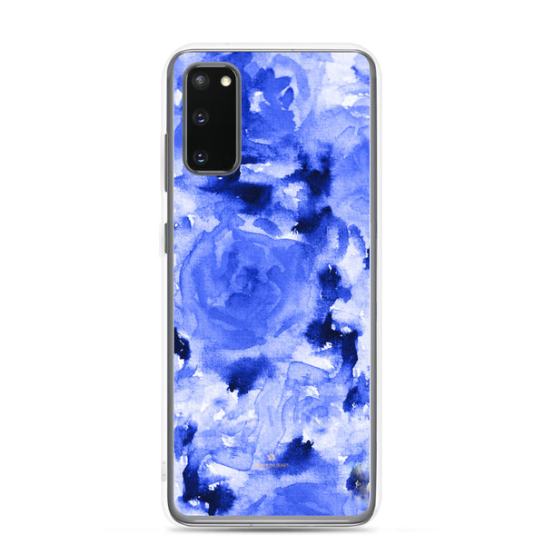 Blue Rose Floral Samsung Case, Flower Print Phone Case-Printed in USA-Heidi Kimura Art LLC-Samsung Galaxy S20-Heidi Kimura Art LLC