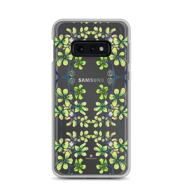 Yellow Orchid Samsung Case, Floral Print Phone Case-Printed in USA/EU-Heidi Kimura Art LLC-Samsung Galaxy S10e-Heidi Kimura Art LLC