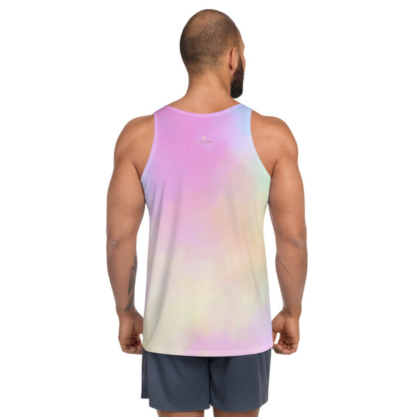 Cotton Candy Pink Unisex Tank Top, Sexy Gay Pride Stretchy Modern Best Premium Unisex Men's/ Women's Stylish Premium Quality Men's Unisex Tank Top - Made in USA/ Europe (US Size: XS-2XL)