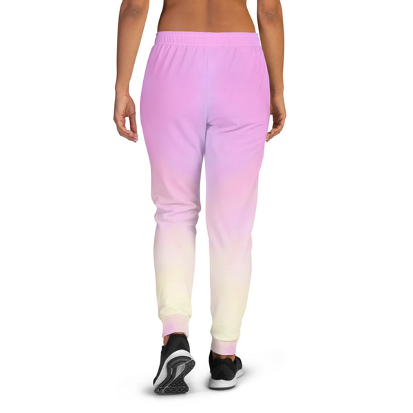 Unicorn Colors Women's Joggers, Abstract Print Casual Colorful Slim Fit Soft Women's Joggers Sweatpants -Made in EU (US Size: XS-3XL) Plus Size Available, Women's Joggers, Soft Joggers Pants Womens, Women's Long Joggers, Women's Soft Joggers, Lightweight Jogger Pants Women's, Women's Athletic Joggers, Women's Jogger Pants