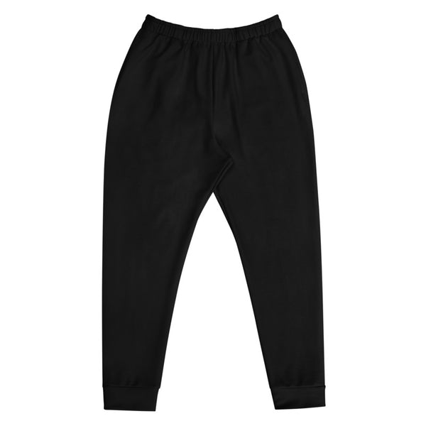 Classic Solid Black Color Premium Quality Men's Joggers Casual Sweatpants -Made in EU-Men's Joggers-Heidi Kimura Art LLC
