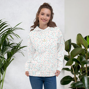 White Sprinkle Birthday Print Unisex Hoodie Pullover Sweatshirt For Women- Made in EU-Men's Hoodie-XS-Heidi Kimura Art LLC