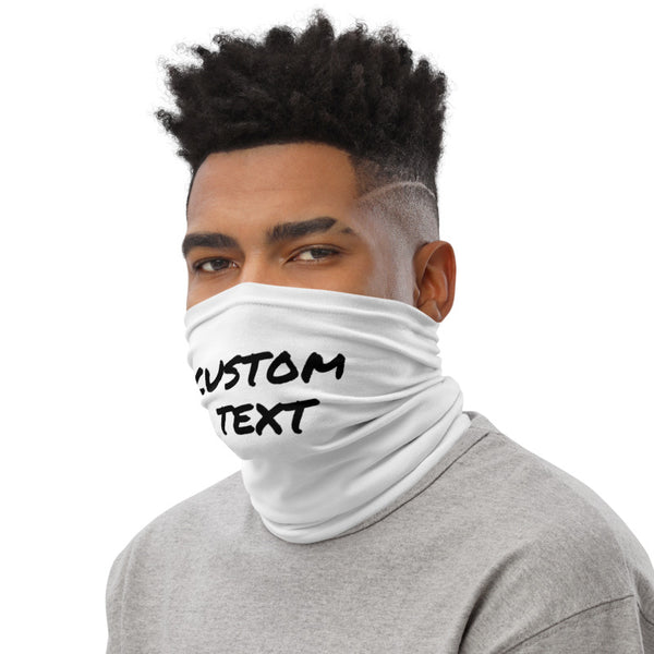 Custom Name/ Text Face Covering, Create Your Special Unique Personalized Face Mask, Washable Custom Image Luxury Premium Quality Cool And Cute One-Size Reusable Washable Scarf Headband Bandana - Made in USA/EU, Face Neck Warmers, Non-Medical Breathable Face Covers, Neck Gaiters    This cool and premium quality US-Made/ EU-Made personalize