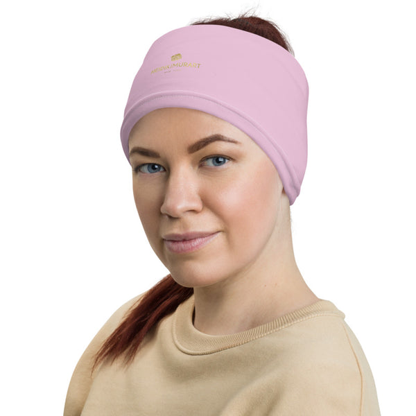 Light Pink Face Mask Shield, Luxury Premium Quality Cool And Cute One-Size Reusable Washable Scarf Headband Bandana - Made in USA/EU, Winter Accessory For Dust/ Sand/ Wind, Wilderness Face Scarf Winter, Face Warmer  