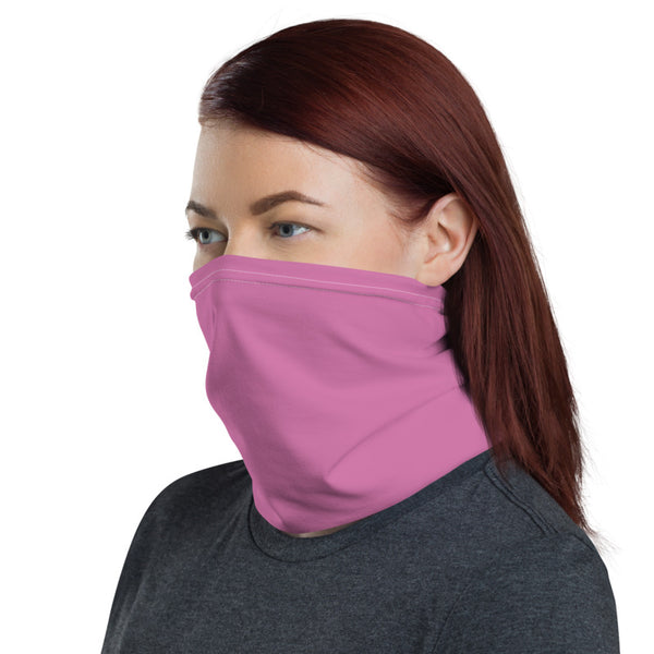 Pink Face Mask Shield, Luxury Premium Quality Cool And Cute One-Size Reusable Washable Scarf Headband Bandana Neck Gaiter- Made in USA/EU, Winter Accessory For Dust/ Sand/ Wind, Wilderness Face Scarf Winter, Face Warmer  