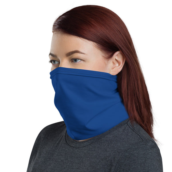 Navy Blue Face Mask Shield, Luxury Premium Quality Cool And Cute One-Size Reusable Washable Scarf Headband Bandana - Made in USA/EU  
