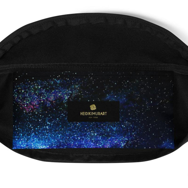 Galaxy Space Print Designer Premium Quality Belt Bag Fanny Pack Belt Bag- Made in USA-Fanny Pack-Heidi Kimura Art LLC