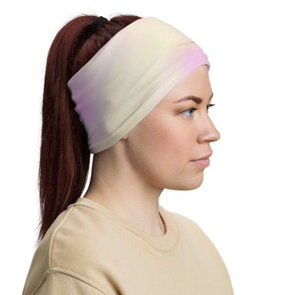 Cotton Candy Pink Neck Gaiter, Unisex Washable Reusable Bandana-Heidi Kimura Art LLC-Heidi Kimura Art LLC