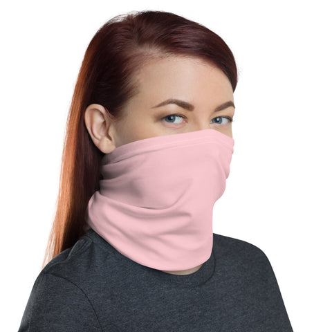 Light Pink Face Mask Shield, Luxury Premium Quality Cool And Cute One-Size Reusable Washable Scarf Headband Bandana - Made in USA/EU, Winter Accessory For Dust/ Wind, Wilderness Face Scarf Winter, Face Warmer  
