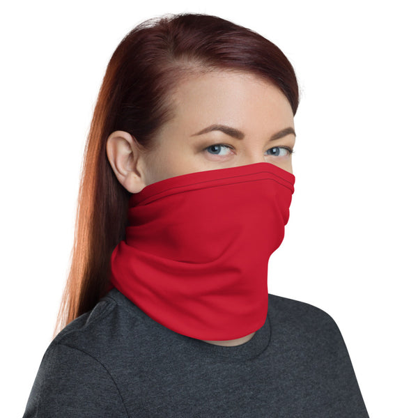 Hot Red Face Mask Shield, Luxury Premium Quality Cool And Cute One-Size Reusable Washable Scarf Headband Bandana - Made in USA/EU, Winter Accessory For Dust/ Wind, Wilderness Face Scarf Winter, Face Warmer  