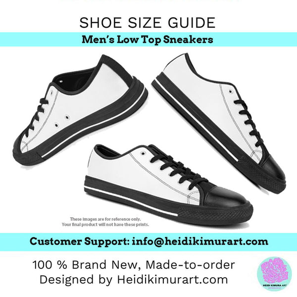 Graphite Grey Men's Low Top Sneakers, Solid Color Modern Minimalist Best Men's Low Top Sneakers (US Size: 5-14)