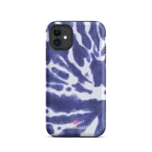Purple Abstract Tough iPhone Case, Abstract Print Designer Tough Unisex iPhone Case-Printed in USA/EU
