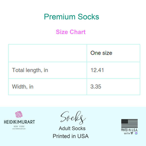 Hot Red Cat Print Socks, Cute Calico Cat One-Size Knit Premium Luxury Socks- Made in USA-Socks-One size-Heidi Kimura Art LLC