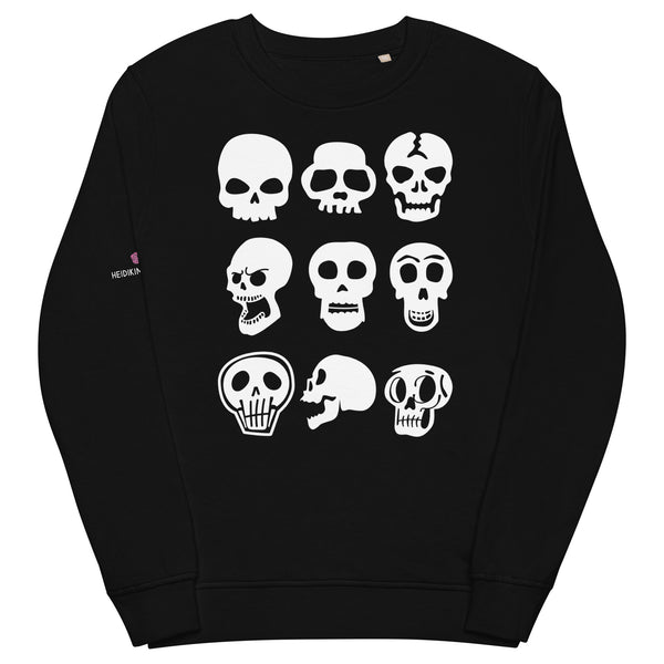 Skulls Halloween Sweatshirt, Best Unisex organic sweatshirt