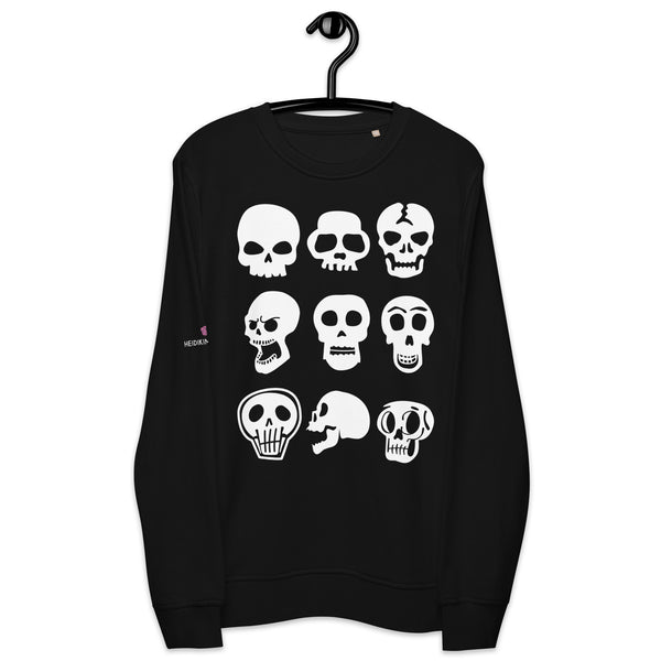 Skulls Halloween Sweatshirt, Best Unisex organic sweatshirt