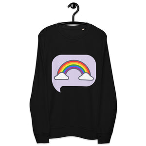 Pride Rainbow Unisex Sweatshirt, Best Unisex organic sweatshirt