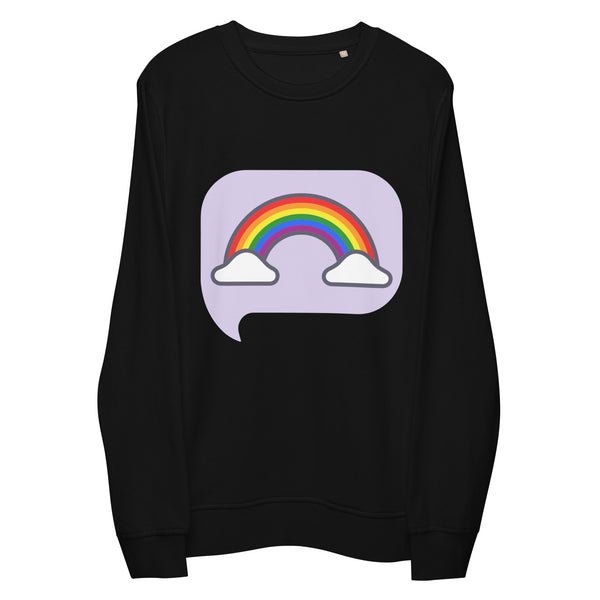 Pride Rainbow Unisex Sweatshirt, Best Unisex organic sweatshirt