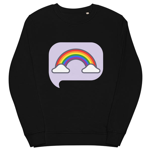 Pride Rainbow Unisex Sweatshirt, Best Unisex organic sweatshirt