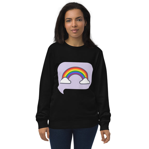 Pride Rainbow Unisex Sweatshirt, Best Unisex organic sweatshirt