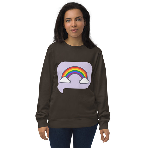 Pride Rainbow Unisex Sweatshirt, Best Unisex organic sweatshirt