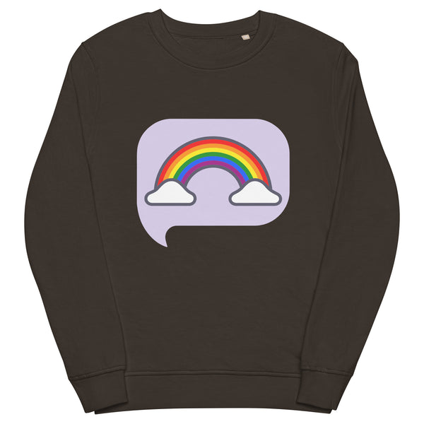 Pride Rainbow Unisex Sweatshirt, Best Unisex organic sweatshirt