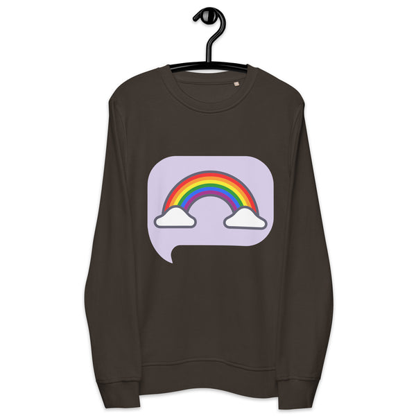 Pride Rainbow Unisex Sweatshirt, Best Unisex organic sweatshirt