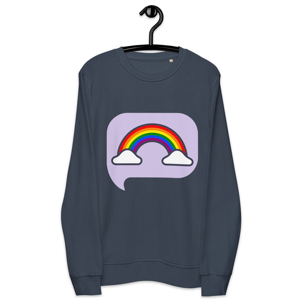 Pride Rainbow Unisex Sweatshirt, Best Unisex organic sweatshirt