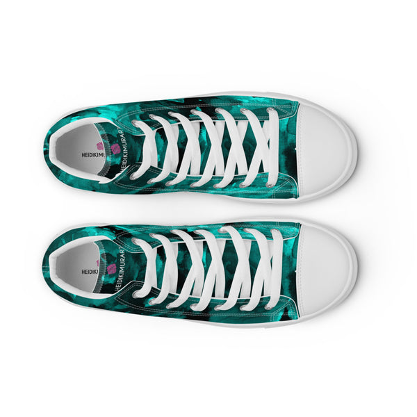 Blue Abstract Women's High Tops