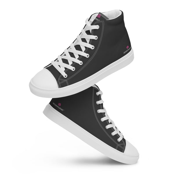 Graphite Grey Ladies' High Top, Women’s high top canvas shoes