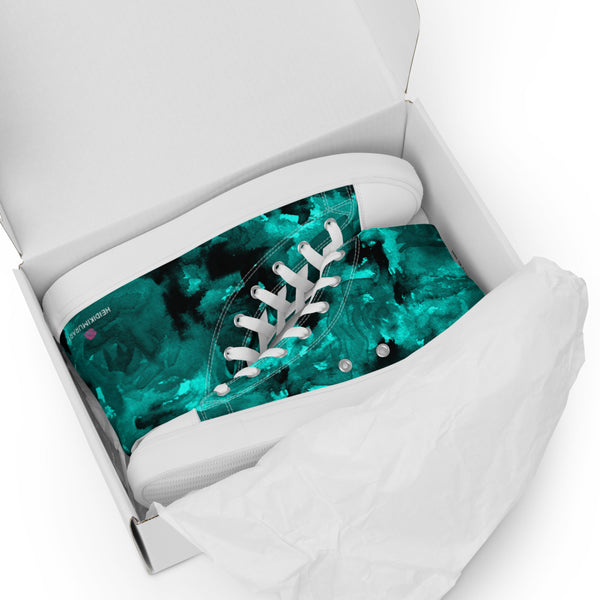 Blue Abstract Women's High Tops