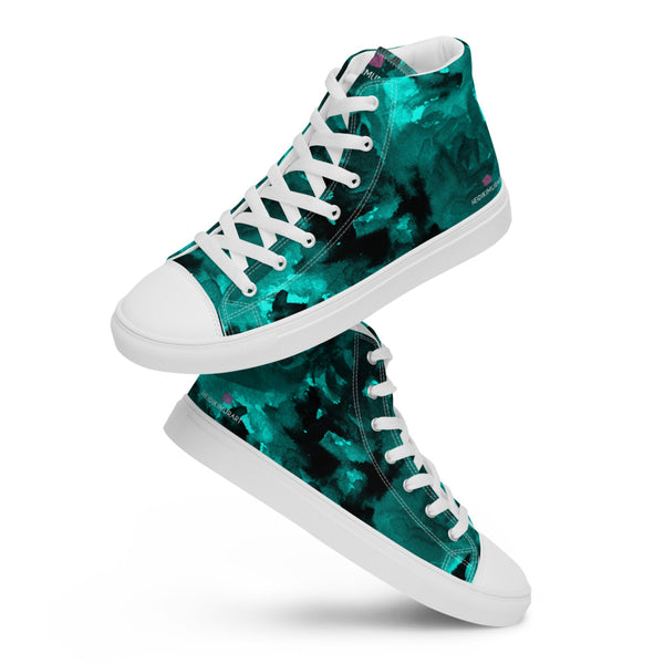 Blue Abstract Women's High Tops