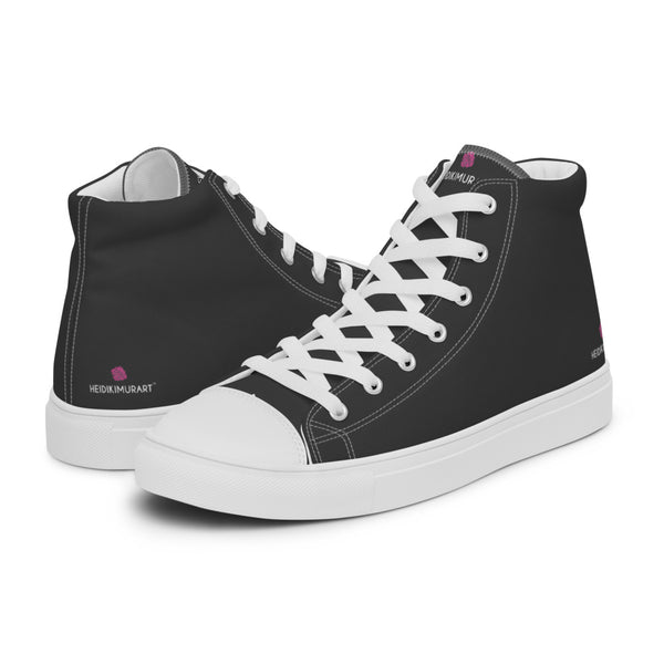 Graphite Grey Ladies' High Top, Women’s high top canvas shoes