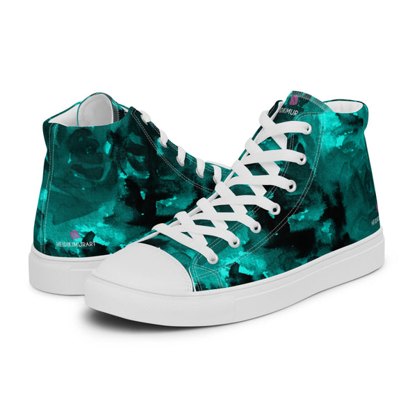 Blue Abstract Women's High Tops