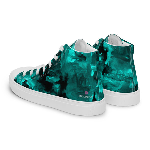 Blue Abstract Women's High Tops