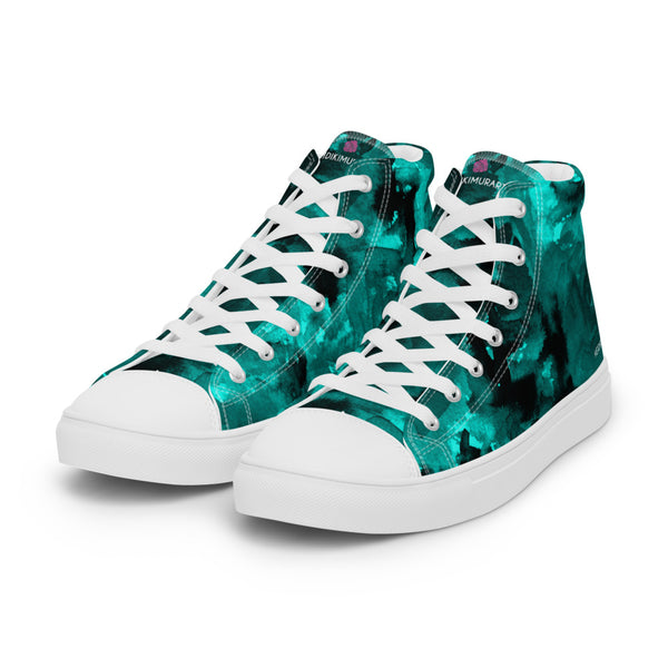 Blue Abstract Women's High Tops