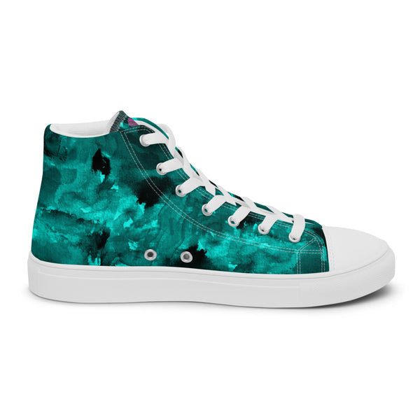 Blue Abstract Women's High Tops