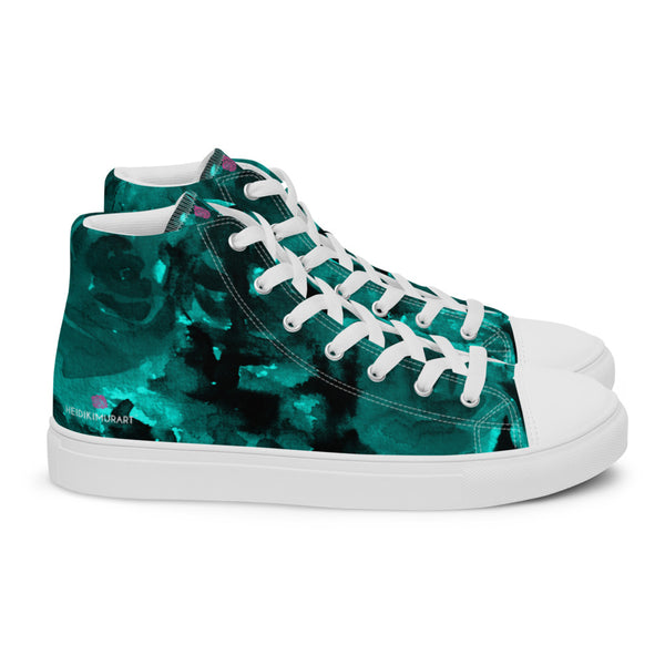 Blue Abstract Women's High Tops