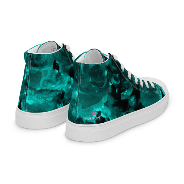 Blue Abstract Women's High Tops