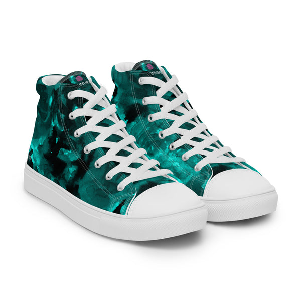 Blue Abstract Women's High Tops