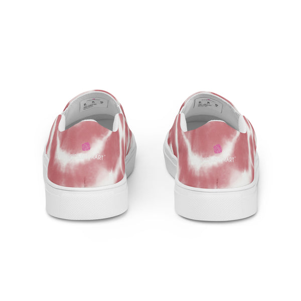 Pink Tie Dye Women's Sneakers, Tie Dye Abstract Designer Luxury Women's Slip Ons, Pink and White Tie Dye Shoes, Print Women’s Slip-On Canvas Shoes (US Size: 5-12) Women’s Premium High Quality Luxury Style Slip-On Canvas Shoes, Tie Dye Sneakers, Tie Dye Print Patterned Best Colorful Slip On Shoes, Slip-On Padded Breathable Loafer Shoes Footwear