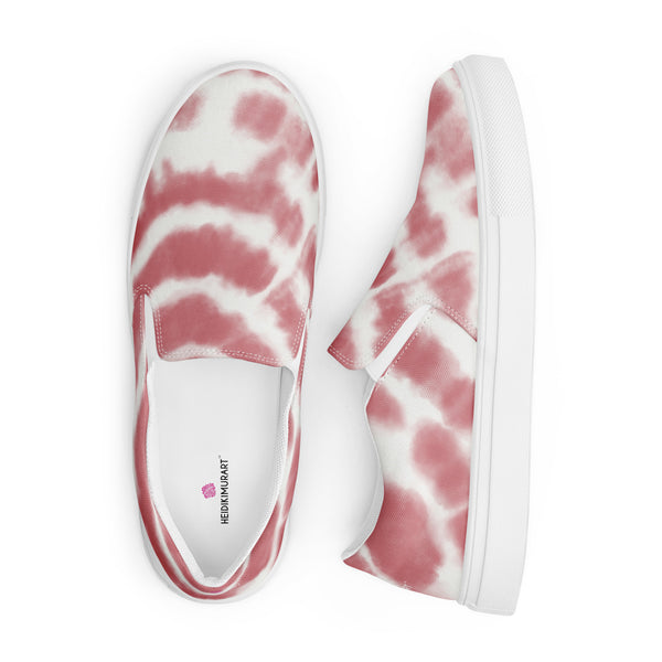 Pink Tie Dye Women's Sneakers, Tie Dye Abstract Designer Luxury Women's Slip Ons, Pink and White Tie Dye Shoes, Print Women’s Slip-On Canvas Shoes (US Size: 5-12) Women’s Premium High Quality Luxury Style Slip-On Canvas Shoes, Tie Dye Sneakers, Tie Dye Print Patterned Best Colorful Slip On Shoes, Slip-On Padded Breathable Loafer Shoes Footwear