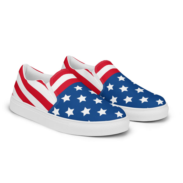 July 4th Women's Slip Ons, Women’s slip-on canvas shoes