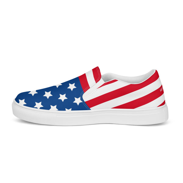 July 4th Women's Slip Ons, Women’s slip-on canvas shoes